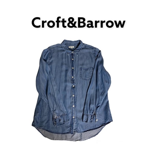 croft & barrow Tops - Croft & Barrow Chambray Shirt